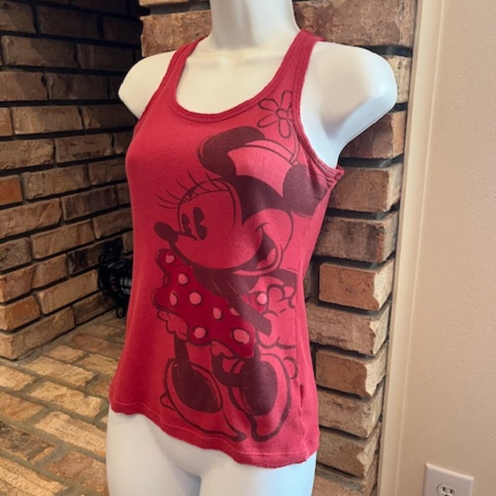 Womens Walt Disney Classic Vintage Minnie Mouse Tank Top - Picture 2 of 6
